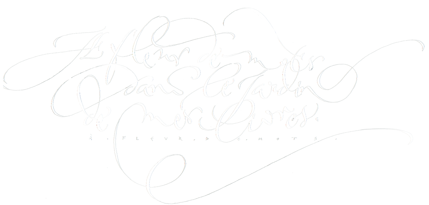 A fleur de mots - calligraphie