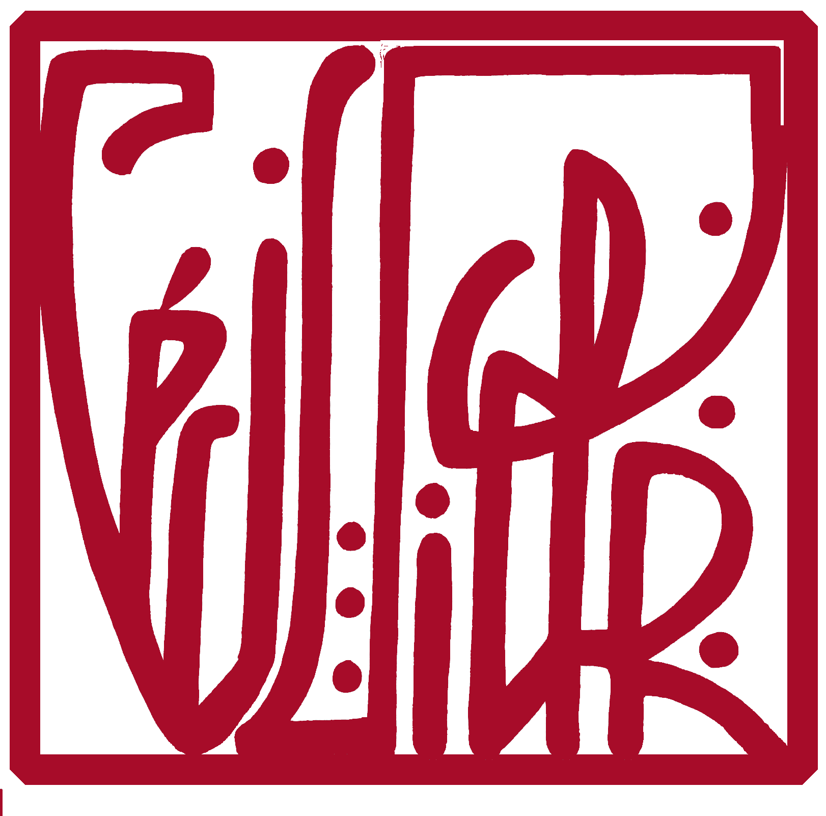 LOGO CECILE ART NOUVEAU ROUGE Tampon Cécile Pierre